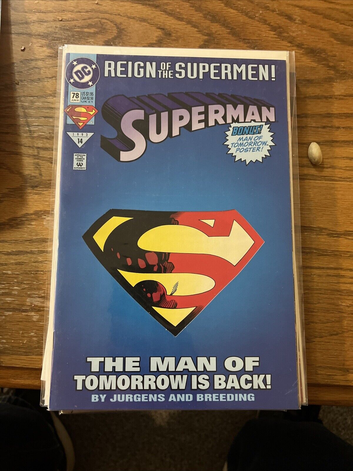 SUPERMAN #78 -Reign of the Supermen DC Comics 1993 Superman Returns