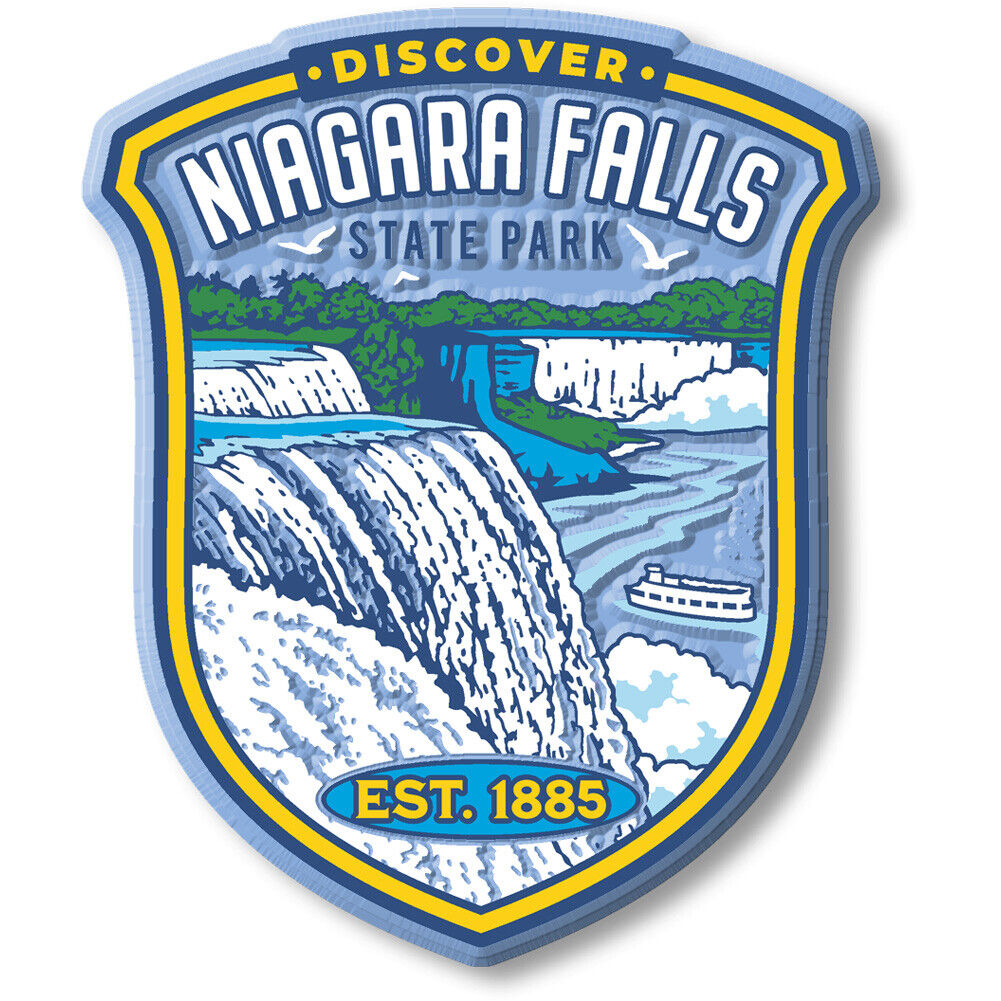 Niagara Falls State Park Badge Magnet by Classic Magnets