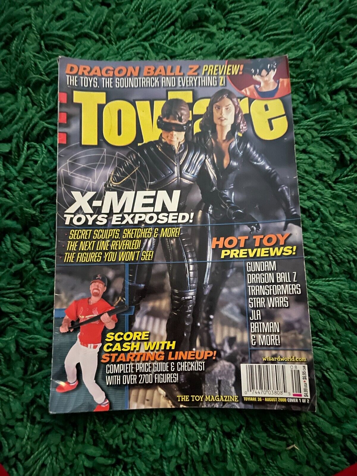 2000 Toyfare August Editon Toy Fare Magazine X-Men Mark Mcgwire Y2K OS