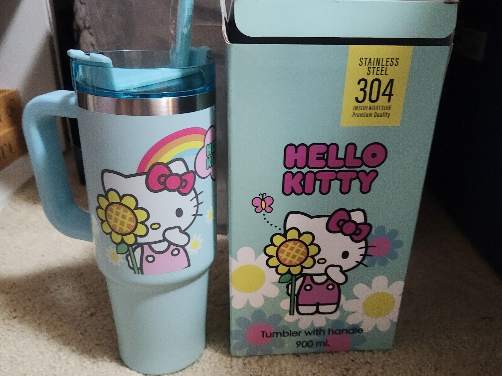 Sanrio Hello Kitty Tumbler 900 ML NIB