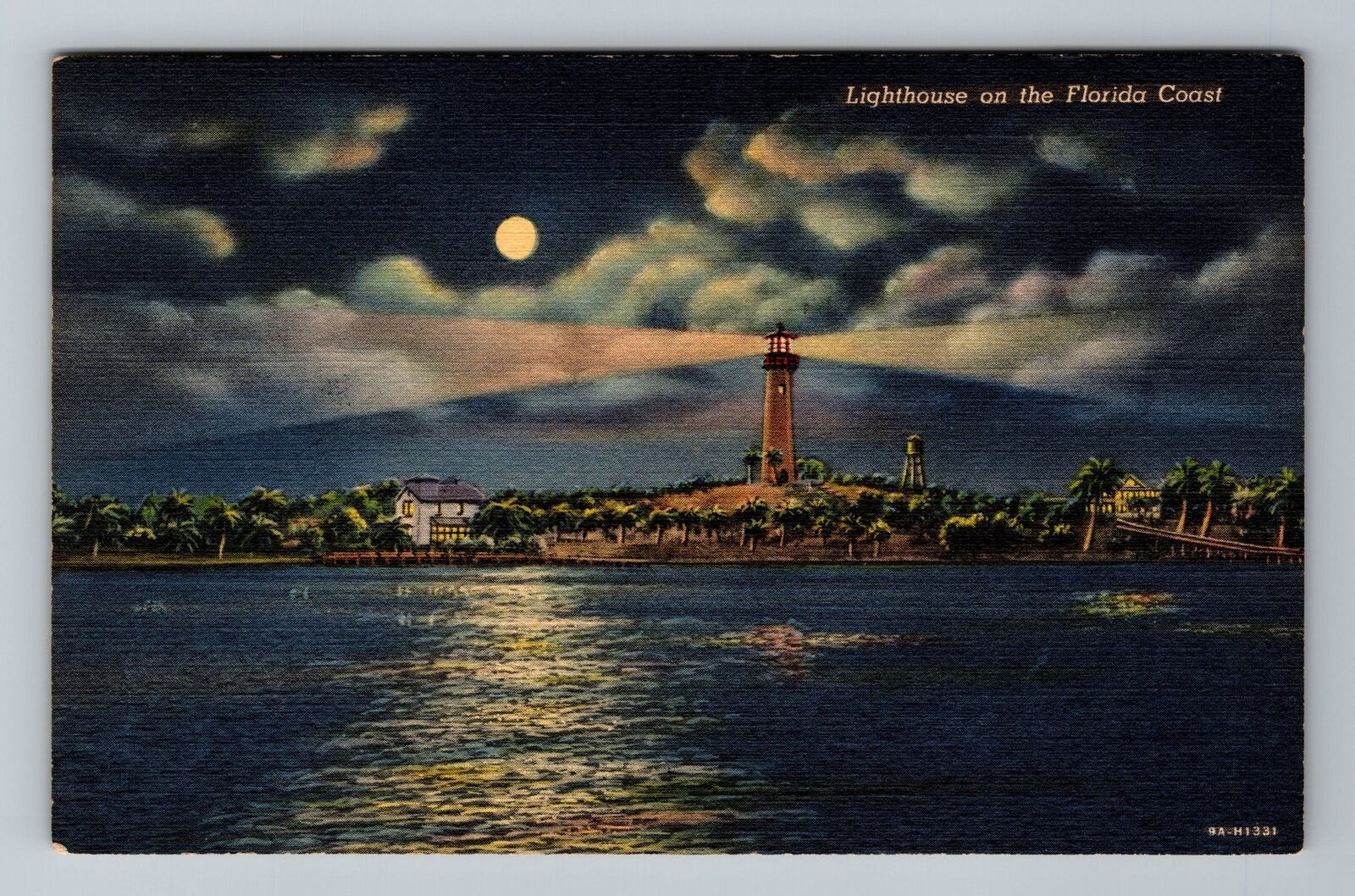 FL-Florida, Lighthouse On The Florida Coast, Vintage Postcard