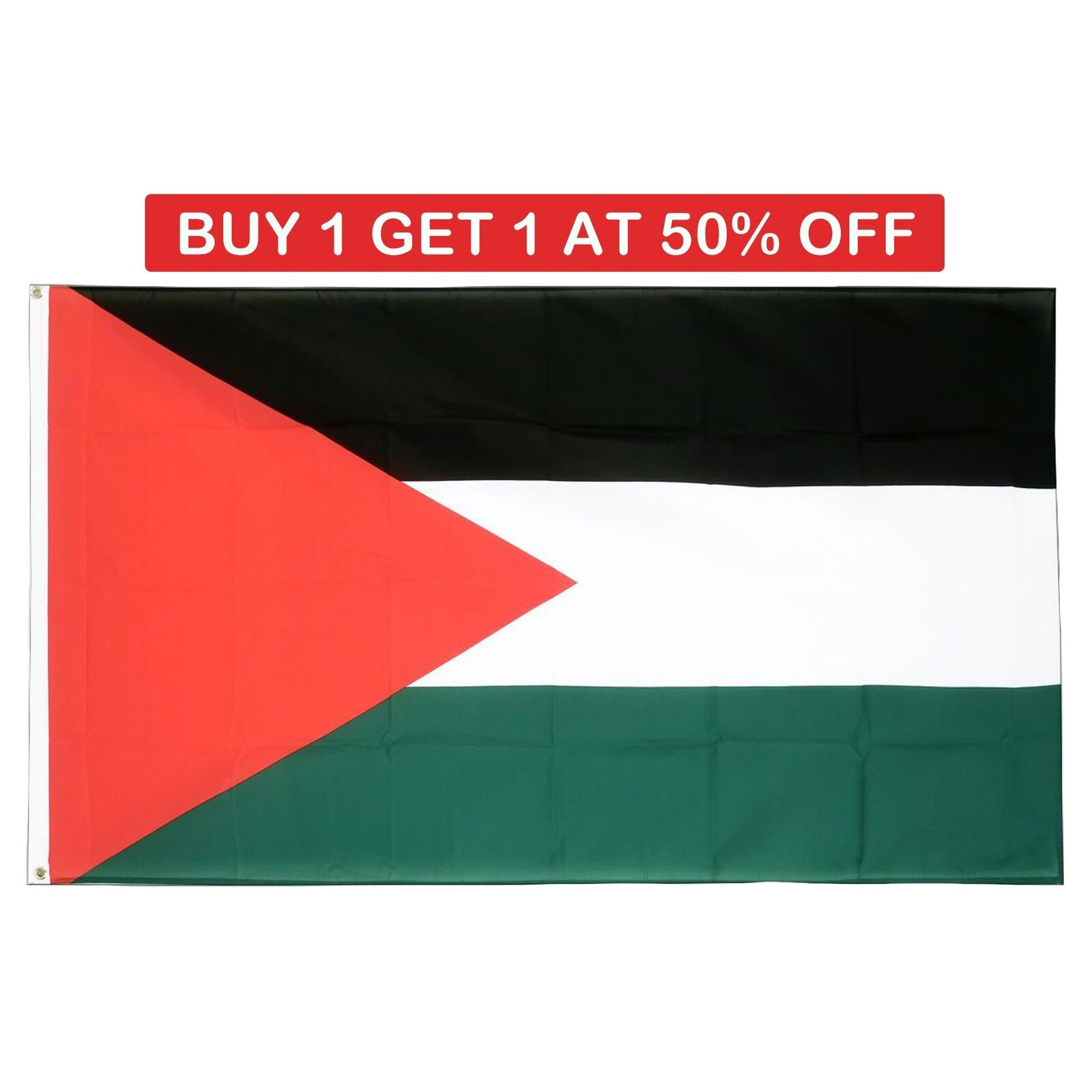 Palestine Flag Large Palestinian Middle East 5x3 FT Support Free Gaza West Bank