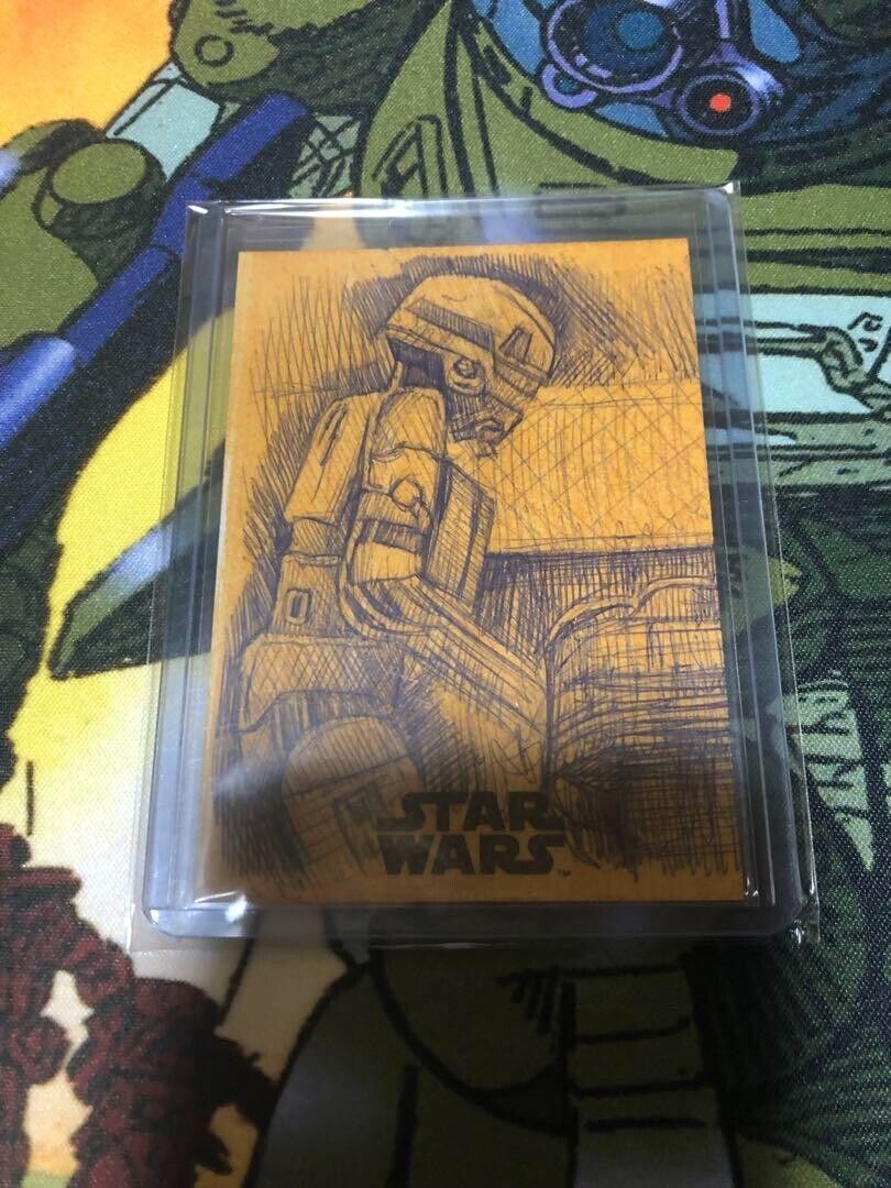 Topps Star Wars Sketch Card Artist Autograph Andrew Fry