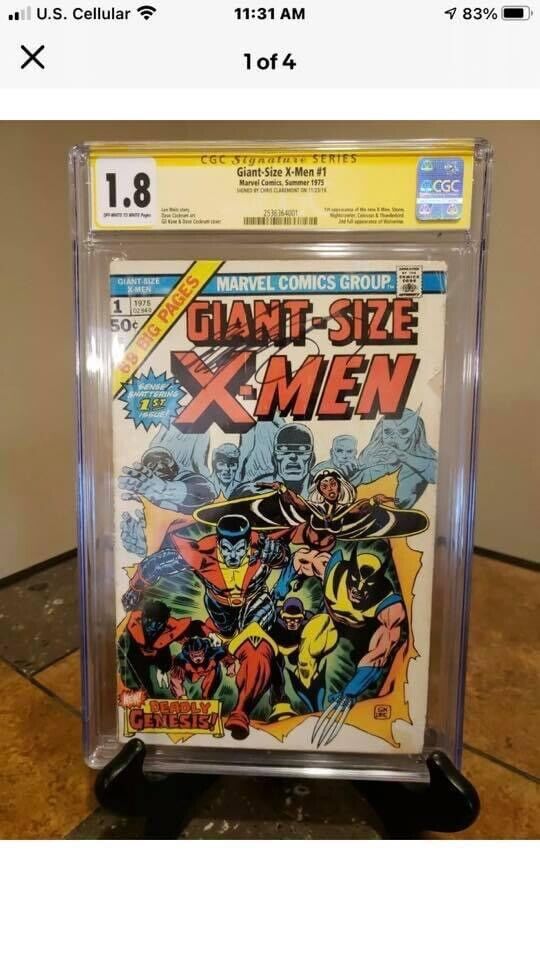 Giant-Size X-Men #1 Signature Series CGC 1.8 Signed By Chris Claremont