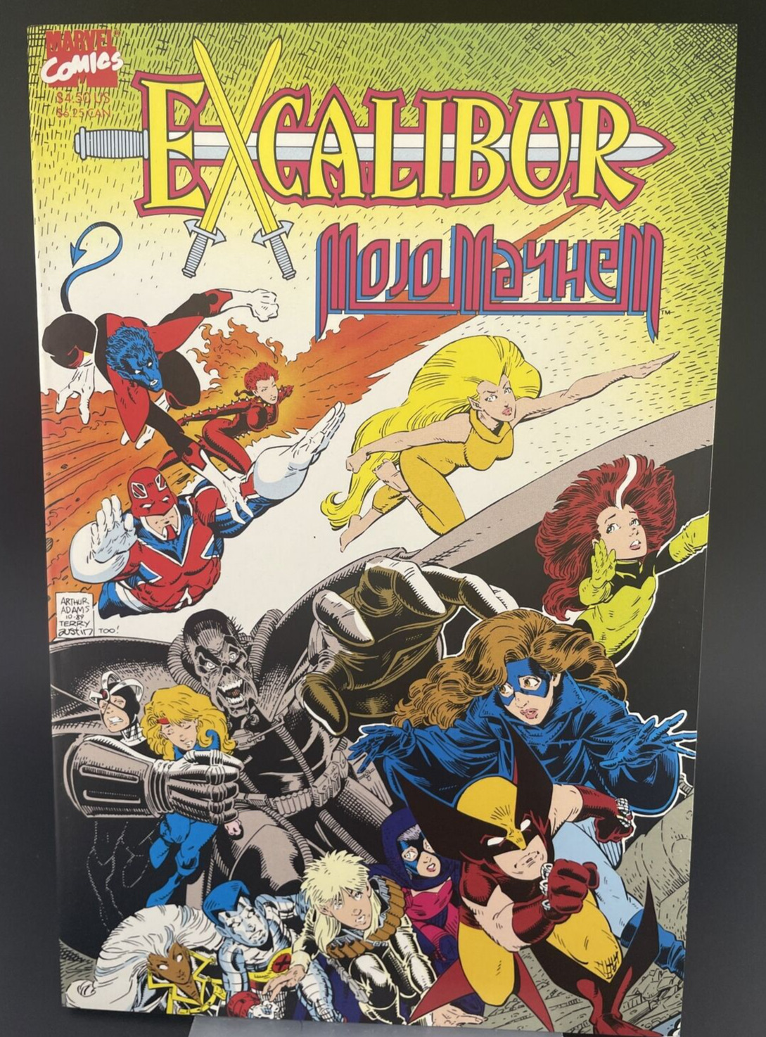Marvel, Excalibur: Mojo Mayhem, 1 shot, TP, GN, 1989, 1st print, Chris Claremont