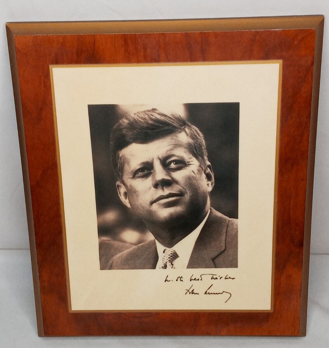 JOHN F. KENNEDY SIGNED Facsimile White House Publicity Photo JFK 1963
