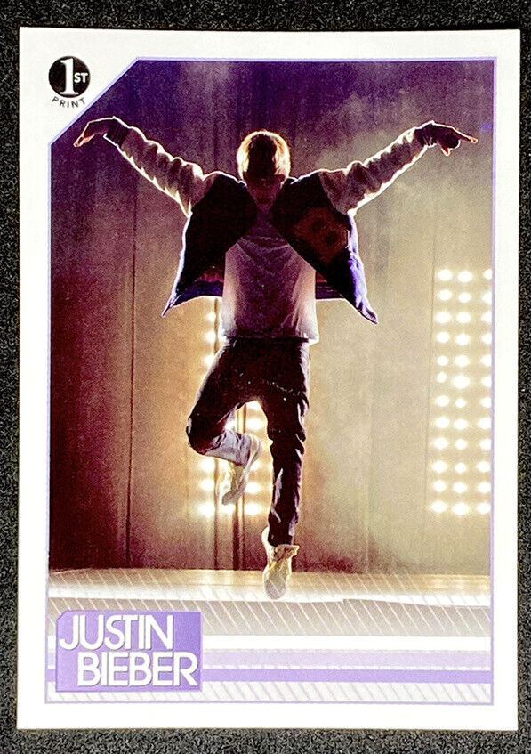 Justin Bieber 2010 Panini First Print Rookie Card #73 MTV Music Award Promo