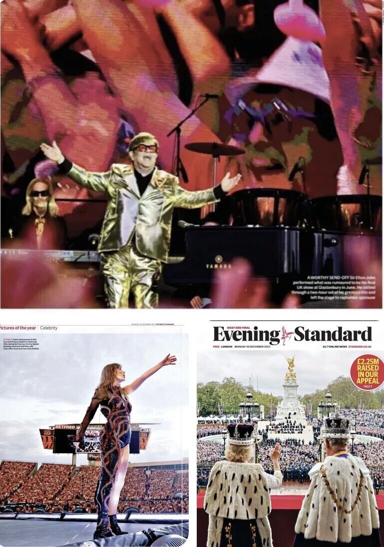 Elton John Taylor Swift Madonna Sports Pictures Of Year Special Newspaper 2023