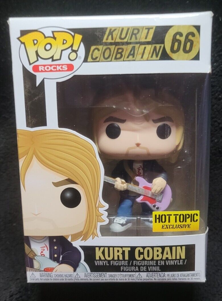 Funko- Pop Rocks #66 - Hot Topic Exclusive - Kurt Cobain of Nirvana 
