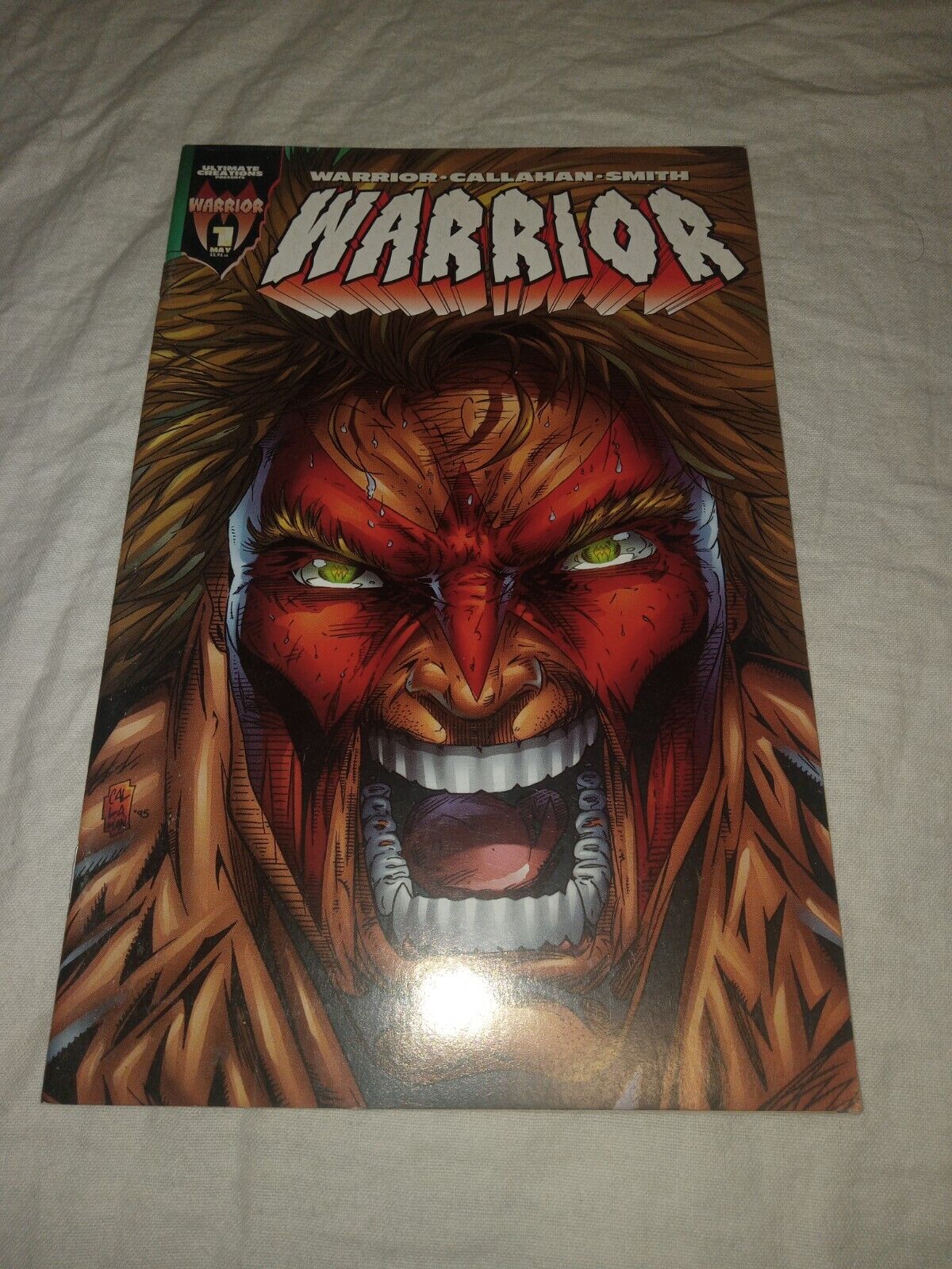 Ultimate Creations Presents Warrior Comic Book ISSUE # 1 wrestler 