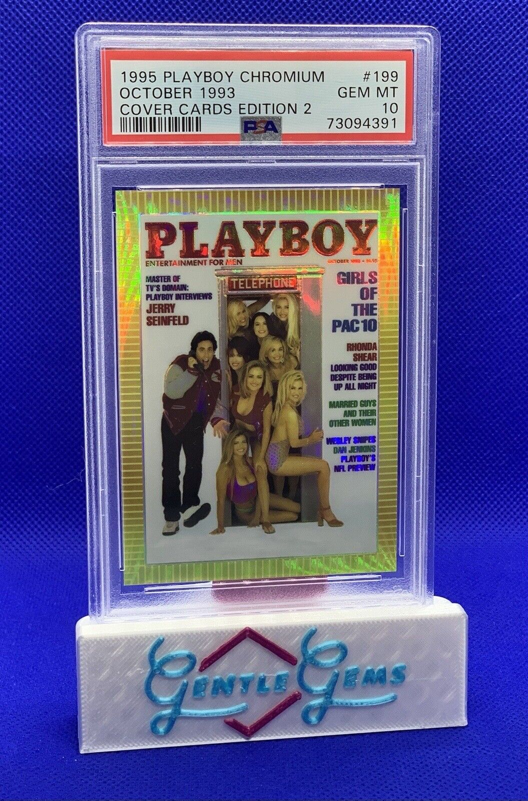 Jerry Seinfeld 💥PSA 10💥 1995 Playboy Chromium Chrome Refractor 🔥POP 2🔥