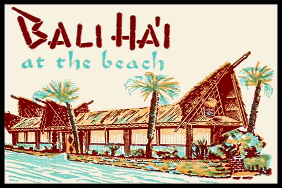 Bali Hai At The Beach Lake Pontchartrain Louisiana Fridge Magnet