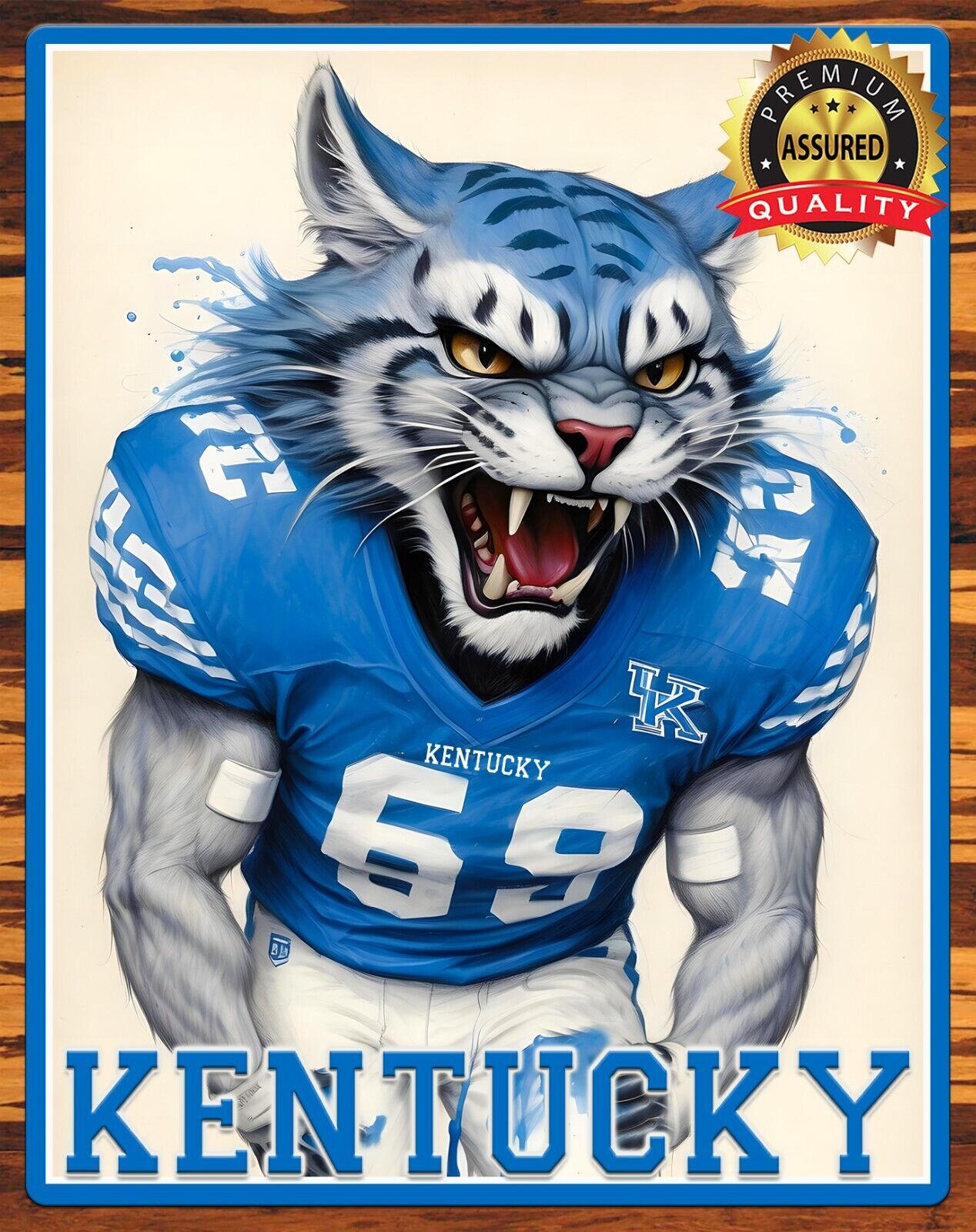 Kentucky Wildcats - Art To Be Signed By Artist - Metal Sign 11 x 14
