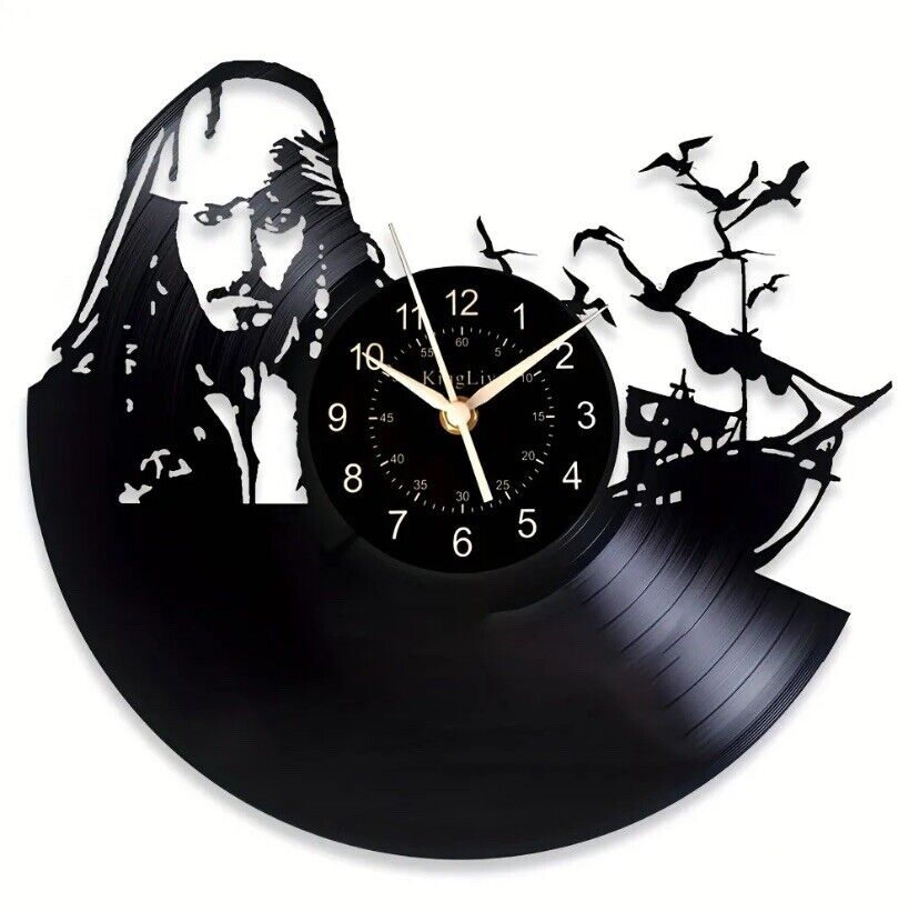Johnny Depp Jack Sparrow Pirates of the Caribbean Wall Clock NIB