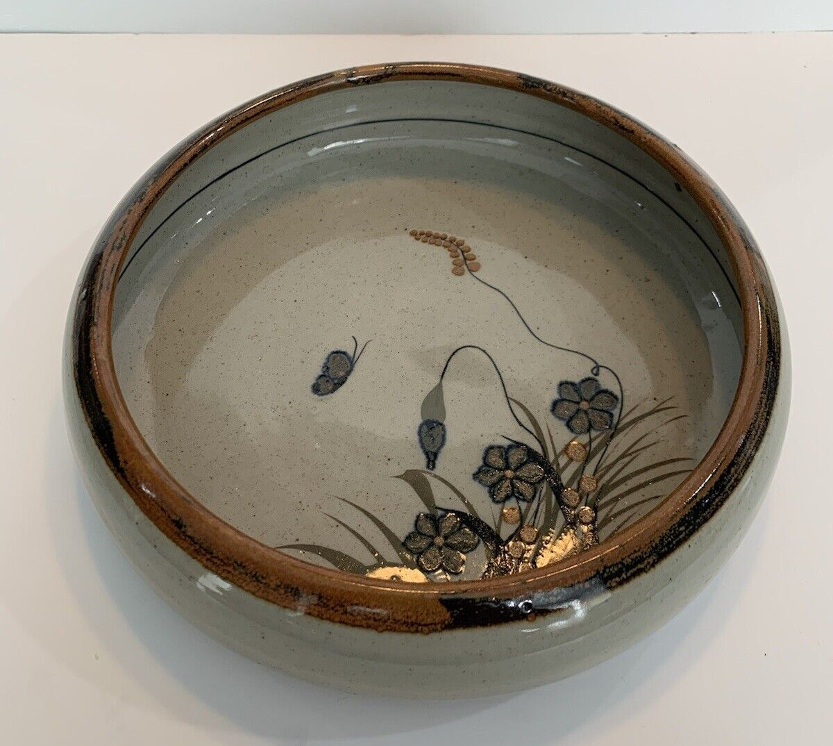 Vtg Xochiquetzal Mexican Pottery Teresa Duran (TD) - Butterfly Decorative Bowl