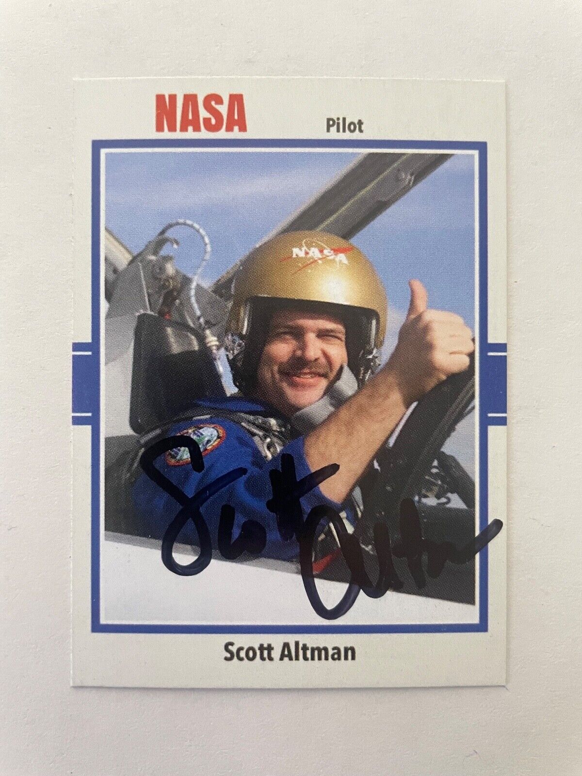 SCOTT ALTMAN autograph NASA astronaut TOP GUN pilot CRUISE custom card signed