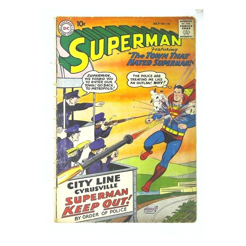 Superman (1939 series) #130 in Very Good condition. DC comics [r*