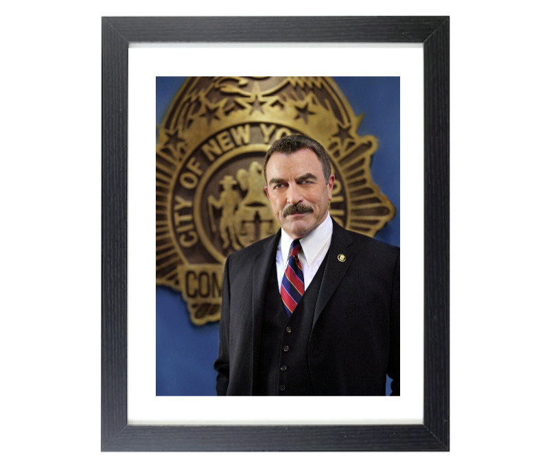Actor Tom Selleck Blue Bloods TV Series Matted & Framed Police Picture Photo