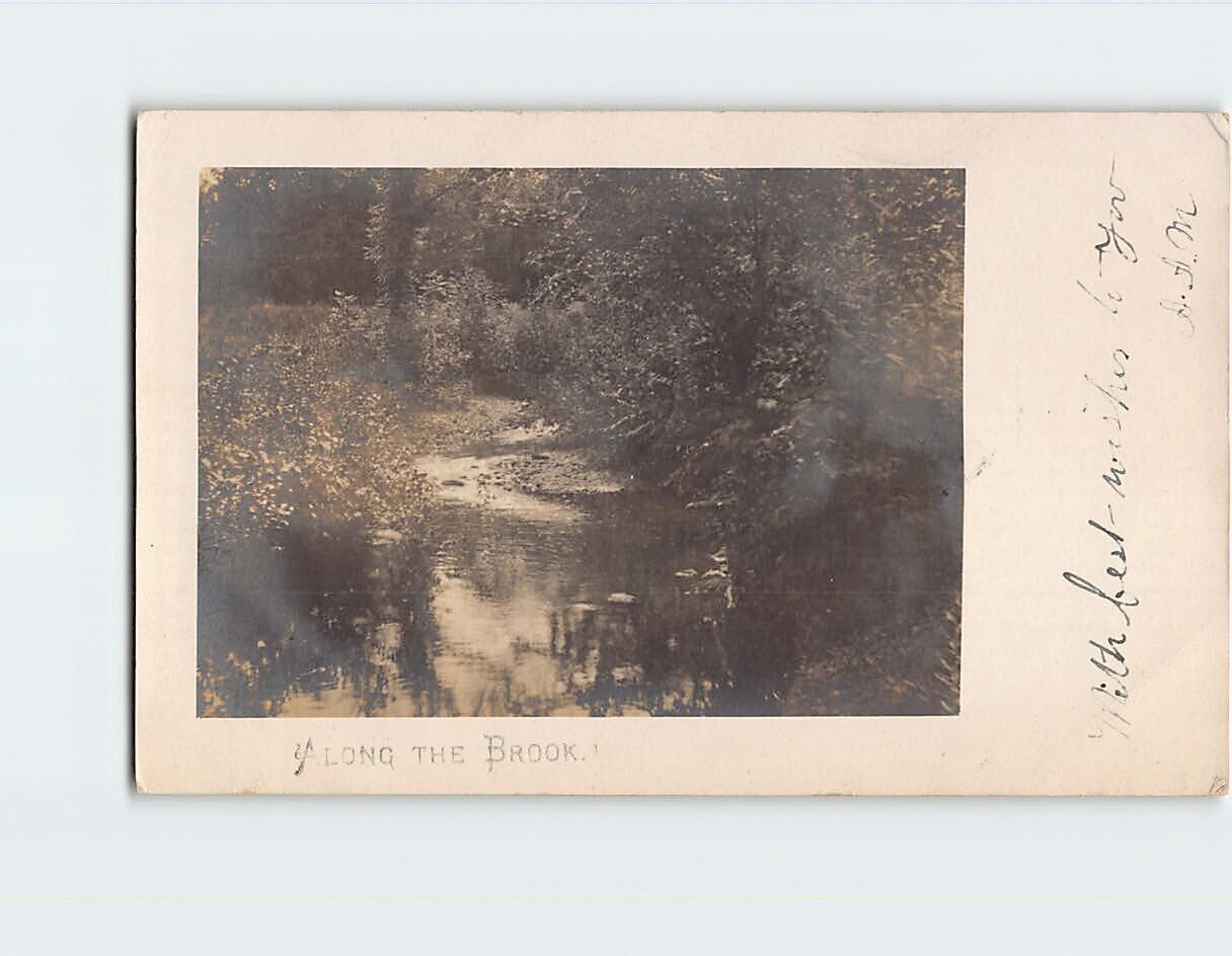 Postcard Along the Brook Scene