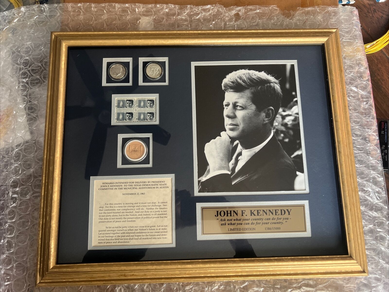 Limited Edition President John F. Kennedy Silver Coins - Stamps And More Picture
