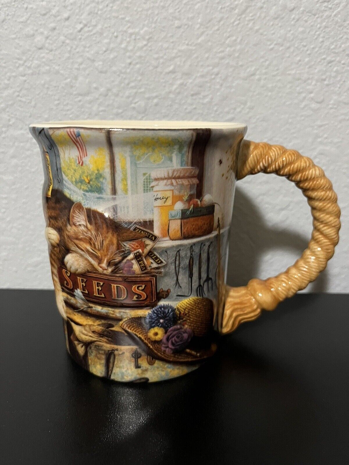 The Hadley Collection Mug 2005 Remington The Horticulturist, 20 oz, Pre-Owned