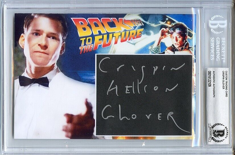 -BACK TO THE FUTURE- CRISPIN GLOVER Beckett BAS Signed/Autograph/Auto 5x7 Card