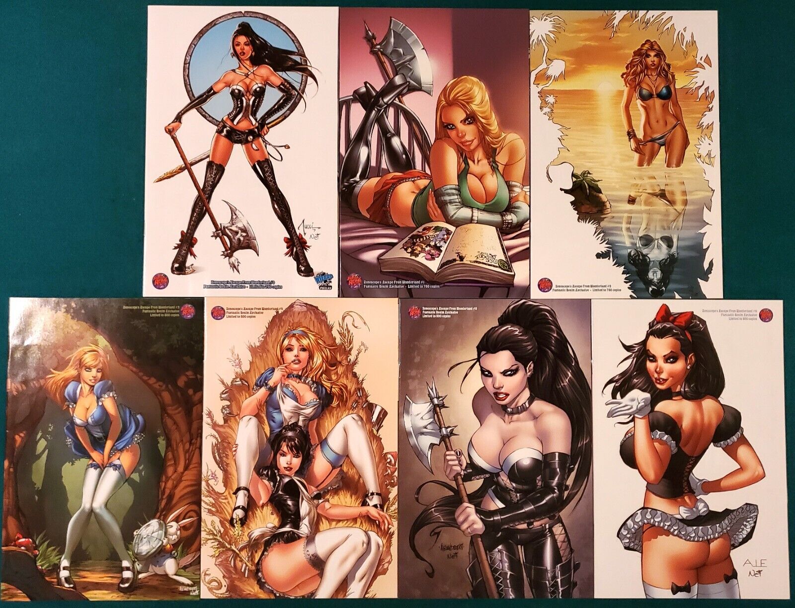 GRIMM FAIRY TALES EFW #0, 1-6 COMPLETE SET OF FANTASTIC REALM EXCLUSIVE VARIANTS