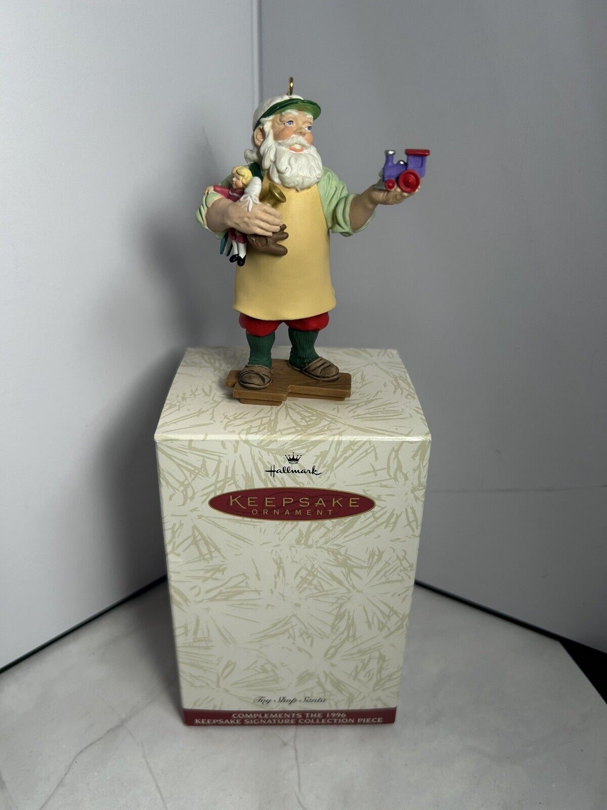 1996 Hallmark Keepsake Ornament - Toy Shop Santa - Signature Collection NIB