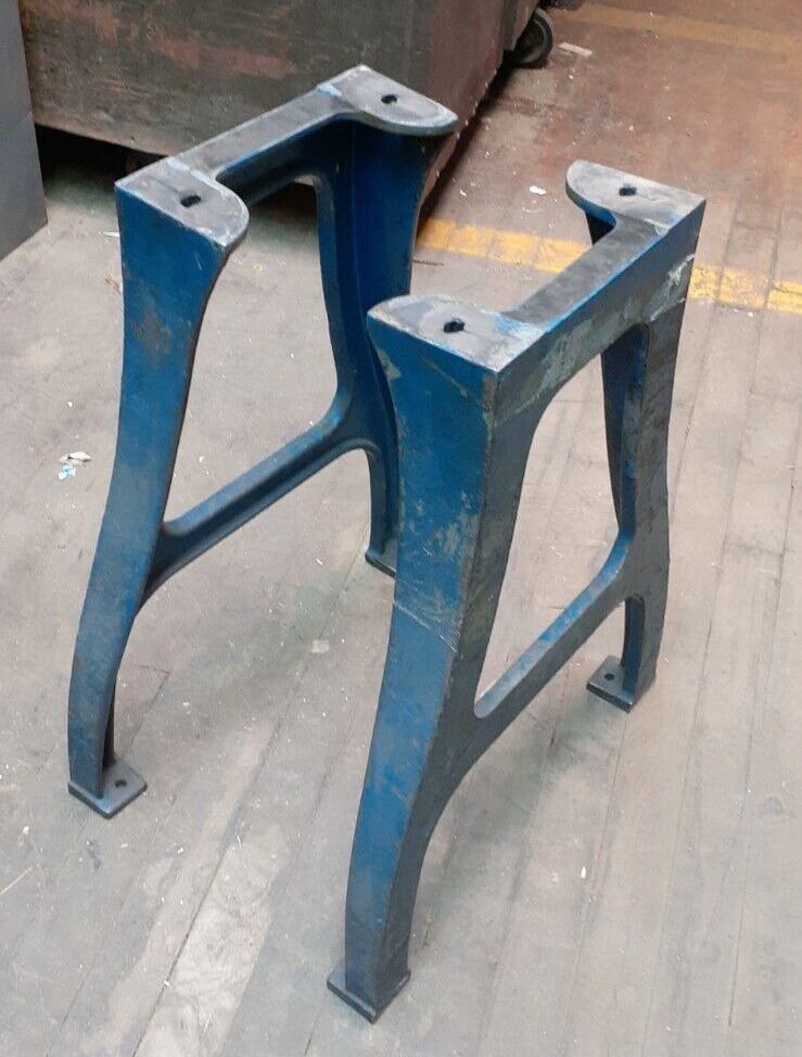 Vintage Cast Iron Heavy Duty Machine Legs -Shop Use, Table, Decorative Stand USA