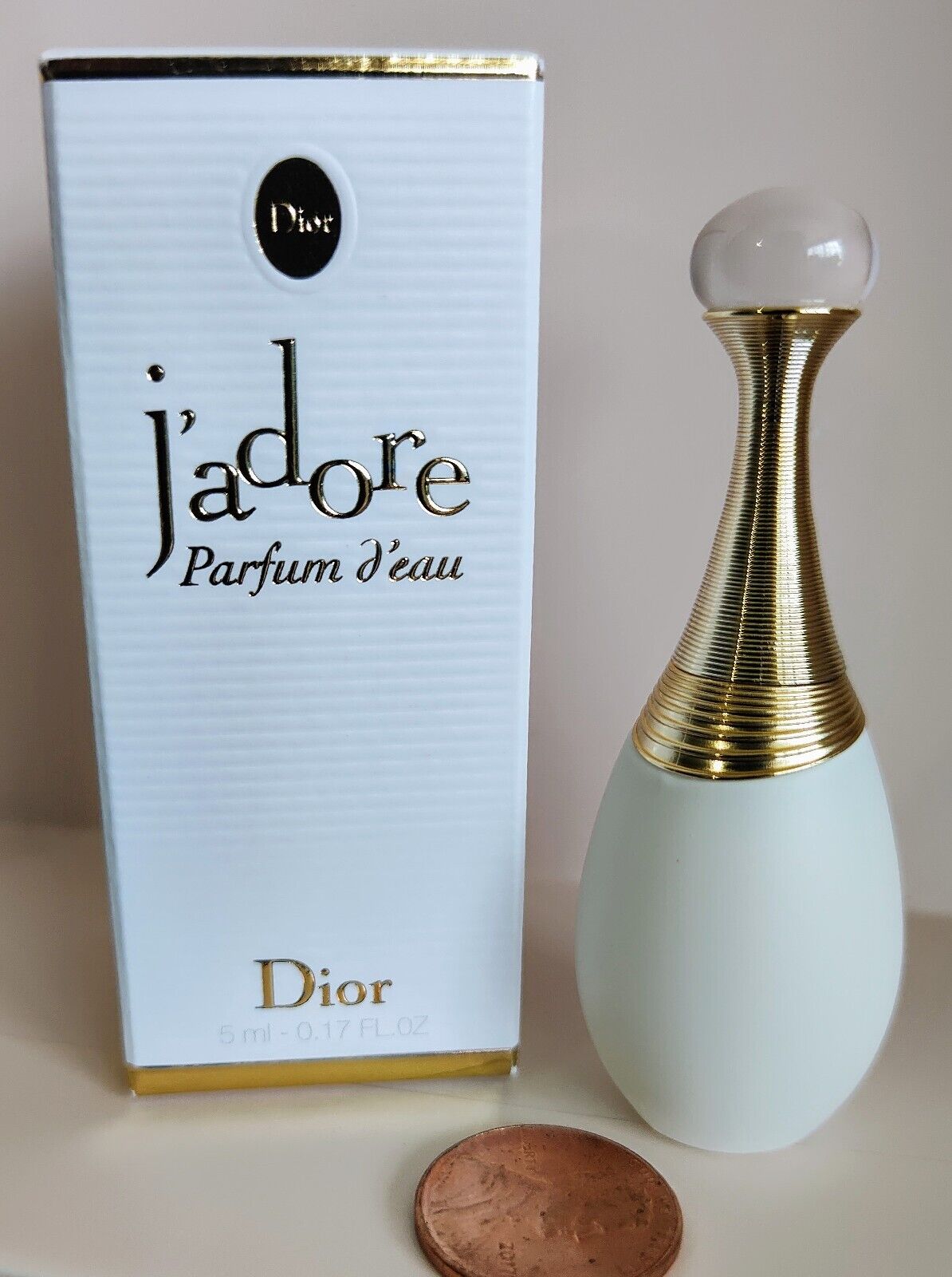 DIOR J'Adore PARFUM D'EAU Perfume 0.17 oz 5ml *NEW BOX* Mini TRAVEL Splash DAB