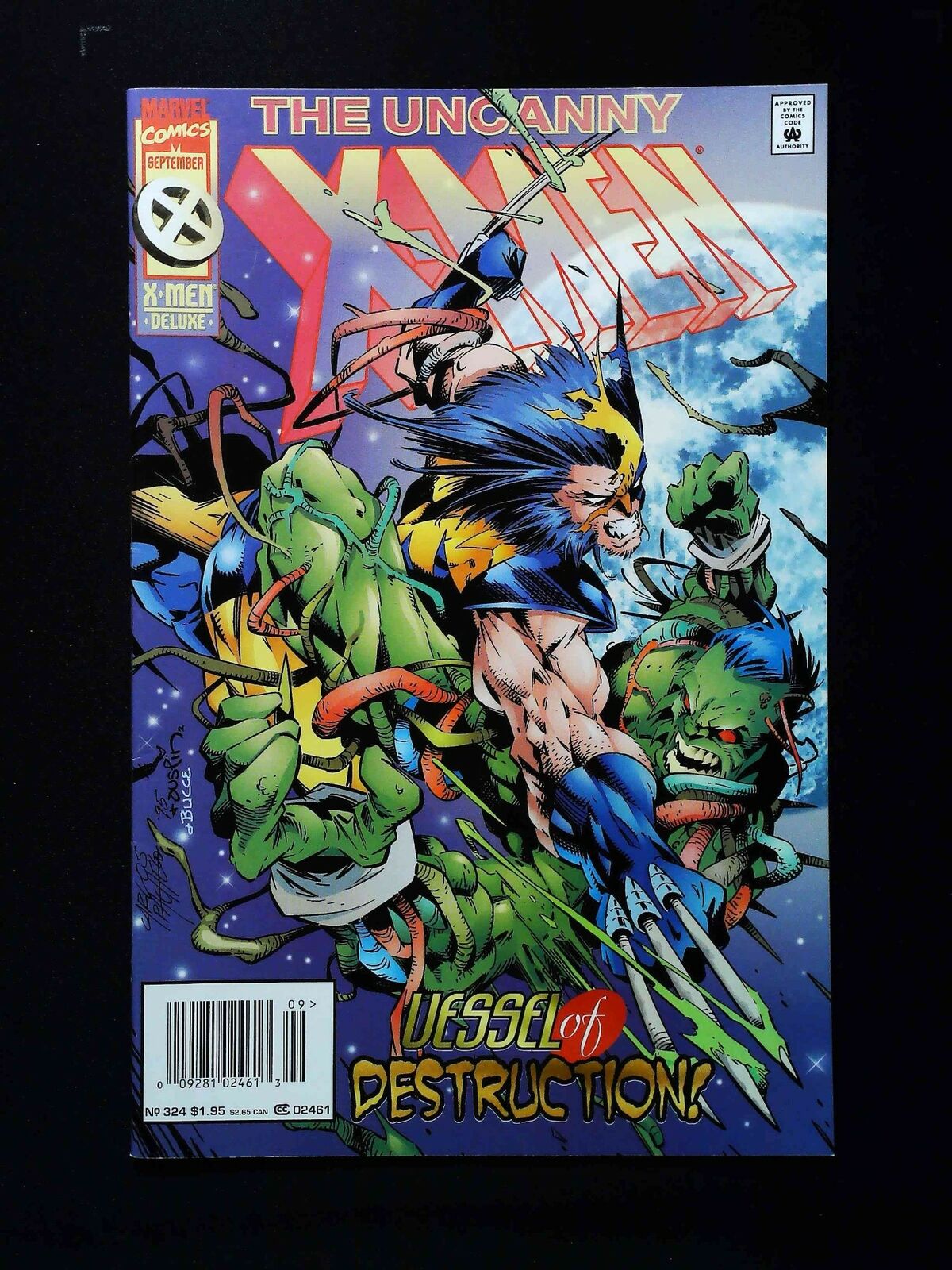UNCANNY X-MEN #324  MARVEL COMICS 1995 VF+ NEWSSTAND