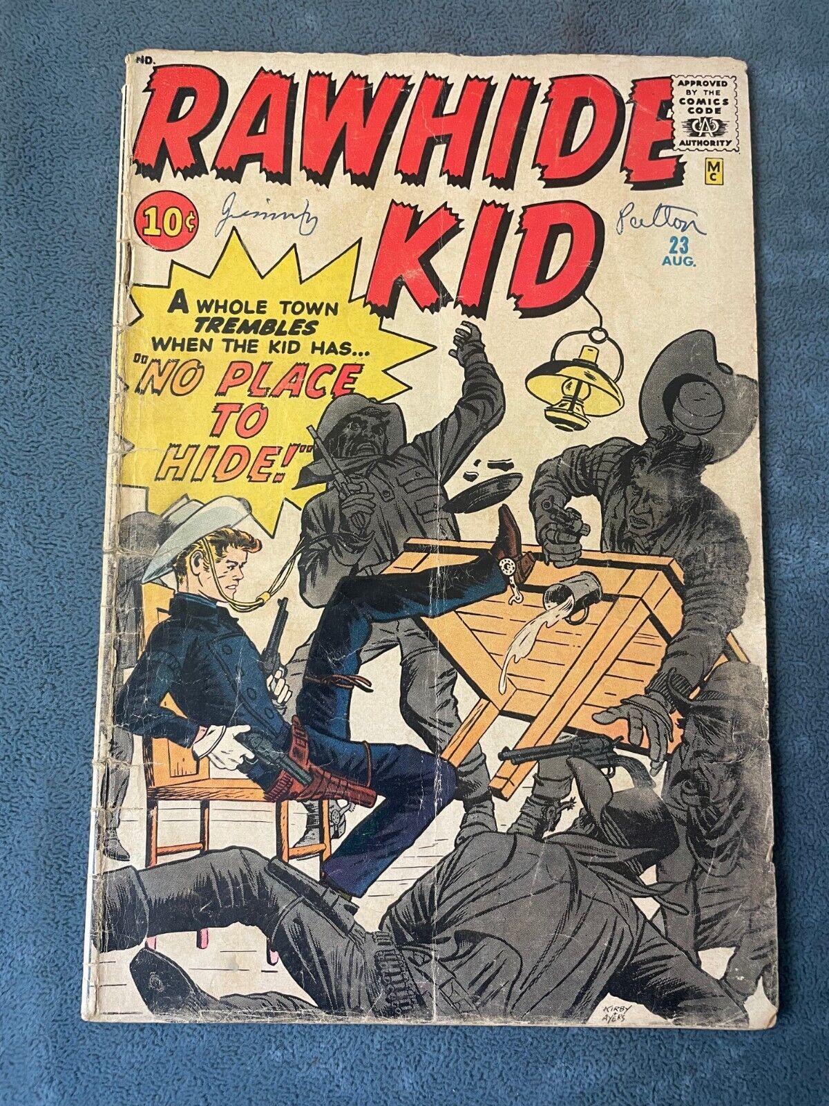Rawhide Kid #23 1961 Atlas Marvel Comic Key Issue Origin Retold Jack Kirby GD