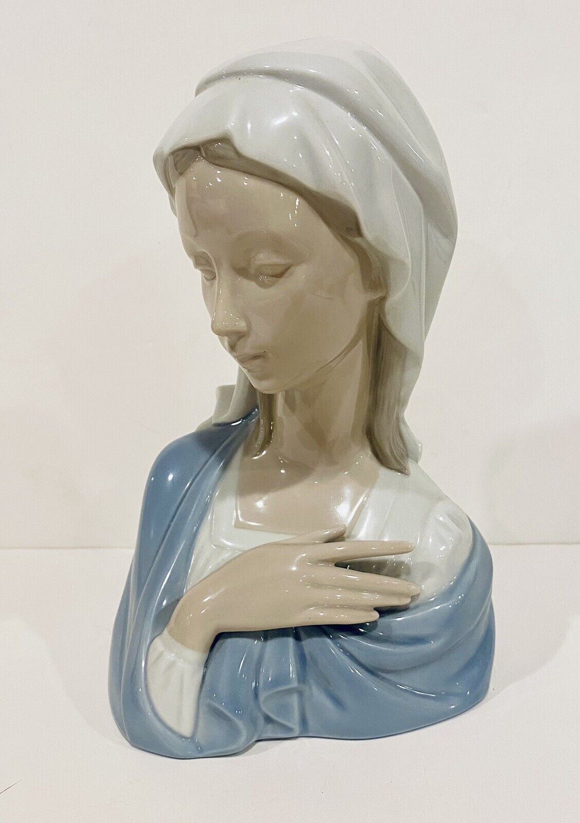 Vintage Lladro Madonna Virgin Mary Bust 4649 Spain