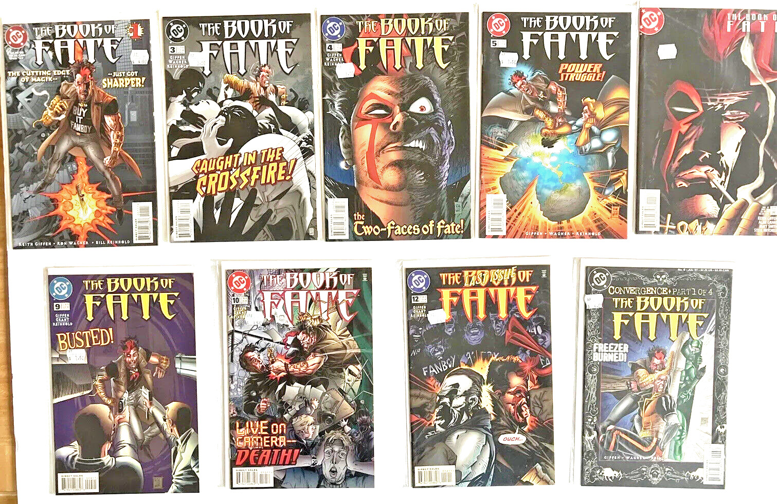 The Book Of Fate #1 3 4 5 6 9 10 11 12   DC Comics 1997  Lot Run (9 books)