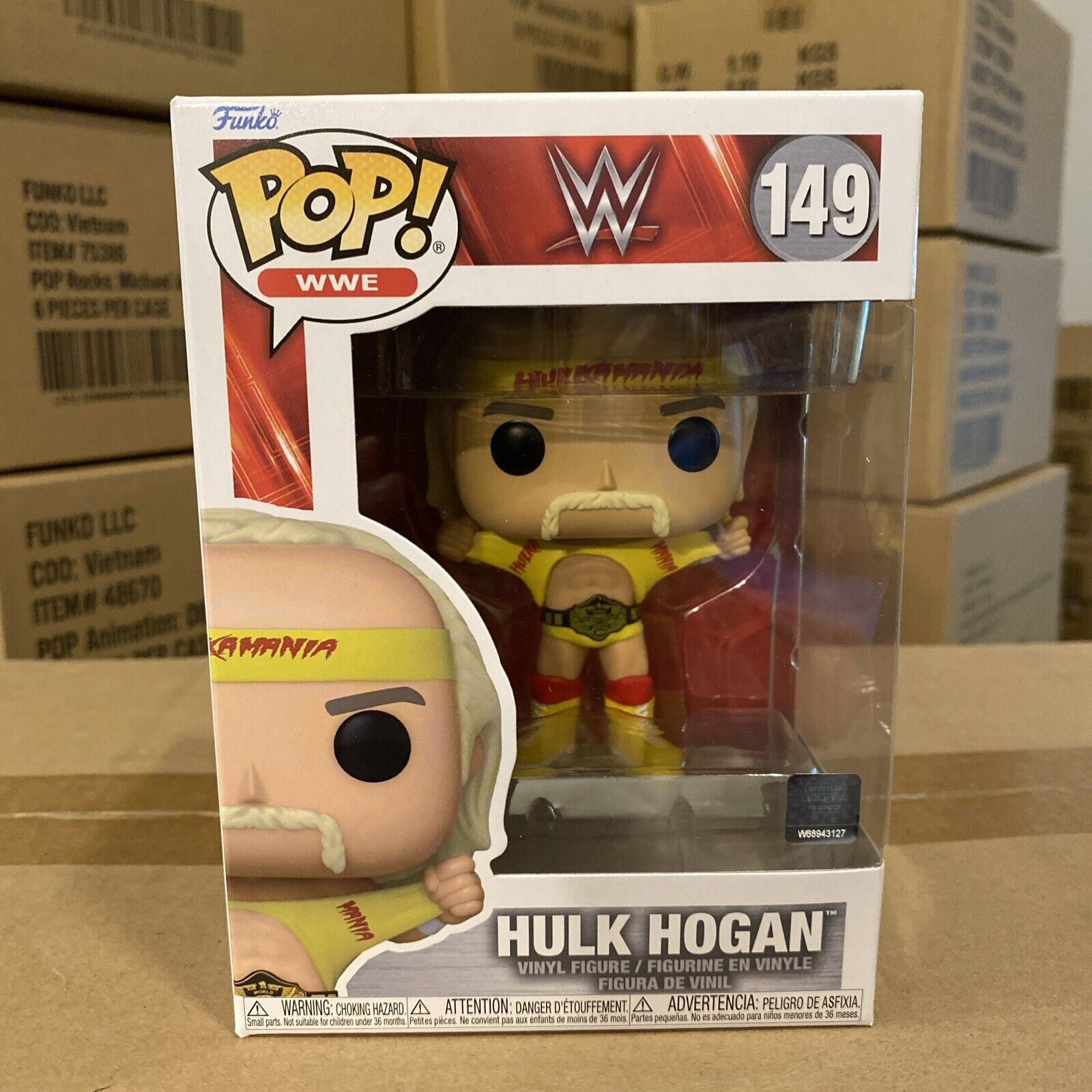 Hulk Hogan w/Belt (Hulkamania) (WWE) Series 21 Funko Pop