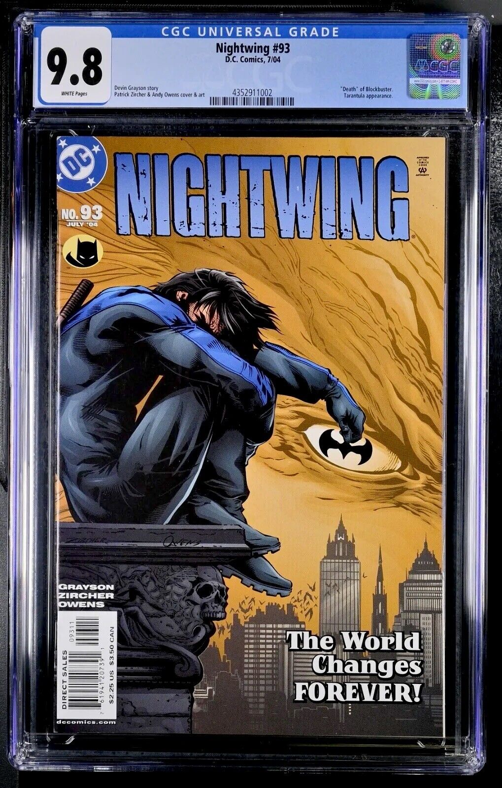 NIGHTWING #93~CGC 9.8 WP~DC Comics~7/04~CONTROVERSIAL SEXUAL ASSUALT ISSUE~MINT