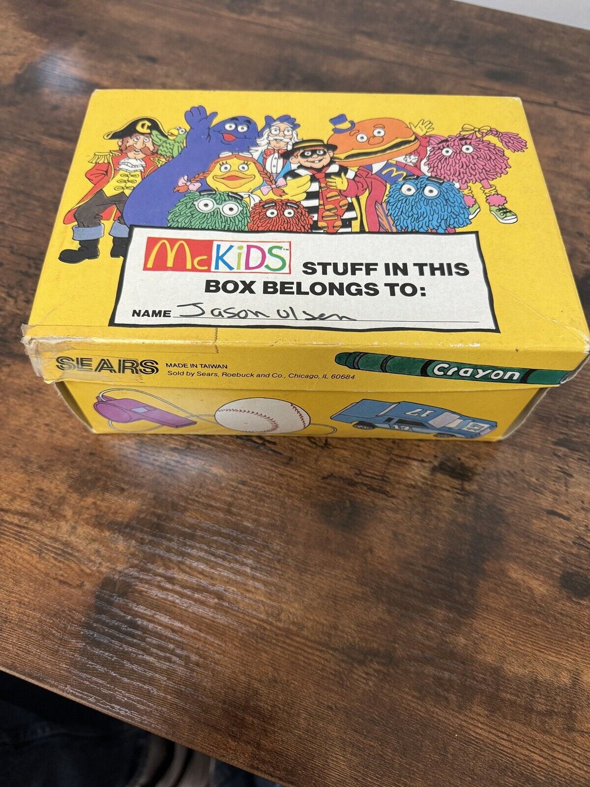 Mc Kids 1980’s Empty Shoe Box McDonald’s Rare