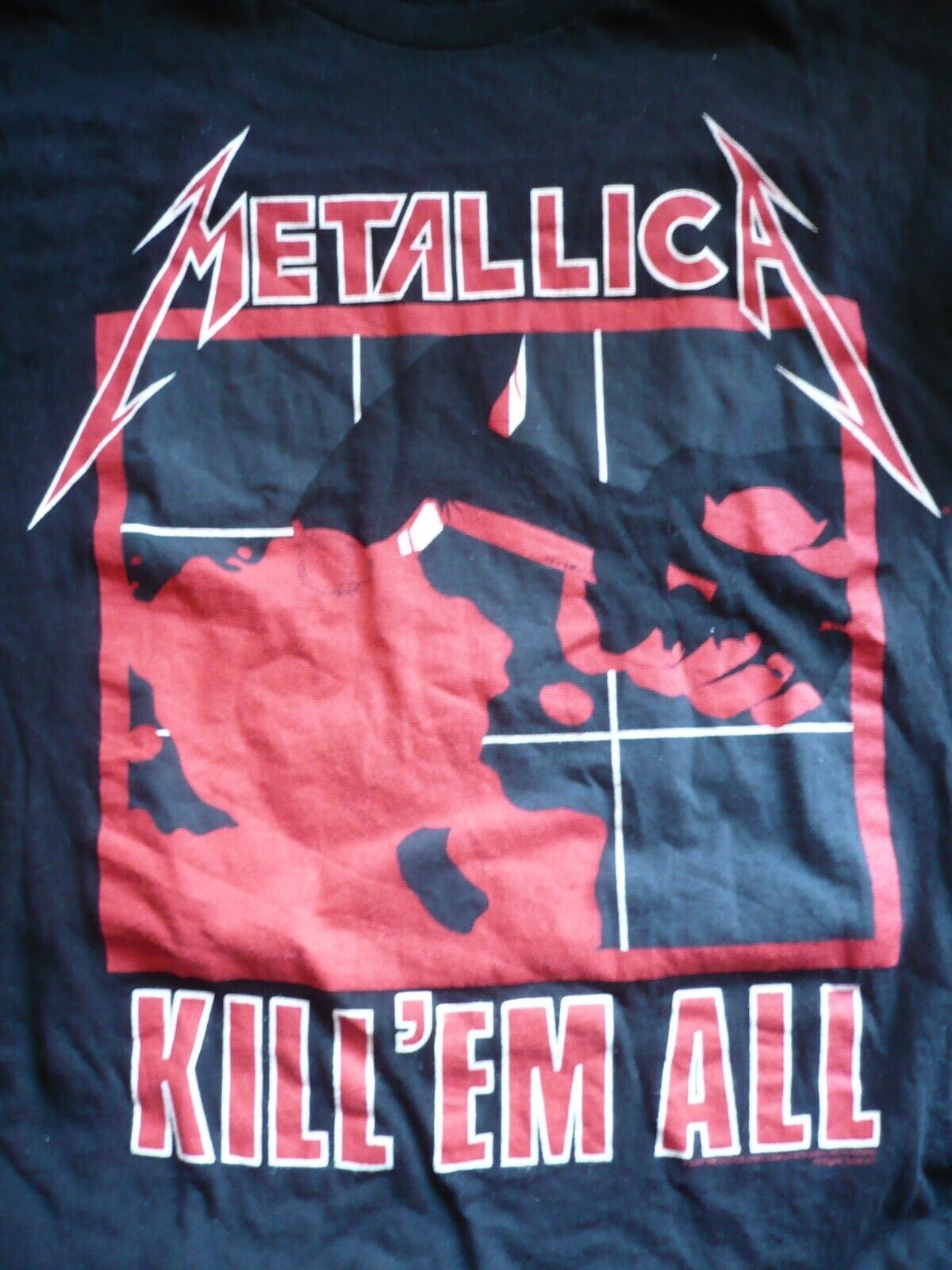 METALLICA Kill\'em All BAY ISLAND Tee T-shirt BLACK, SIZE XL X-Large ROCK SHIRT