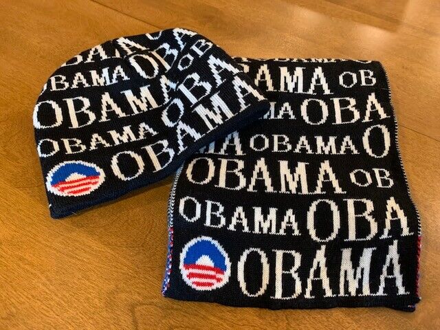 Obama Inauguration 2009 Collector\'s Item Hat & Scarf VHTF Rare - NWOT Ships Fast