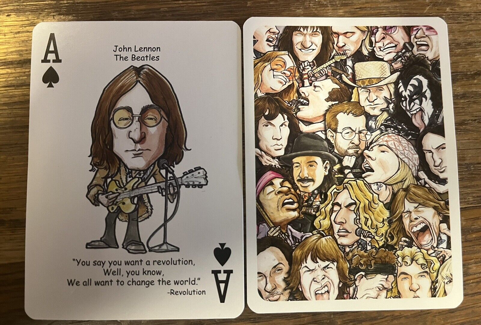 2012 Hero Decks Presents Rock \'n Roll Playing Card John Lennon The Beatles