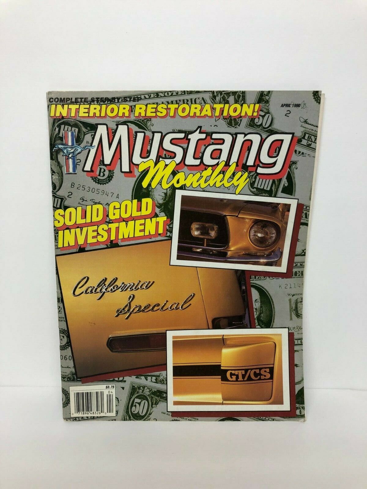 Vintage Car Magazine Mustang Monthly Apr 1990 - Interior Restoration