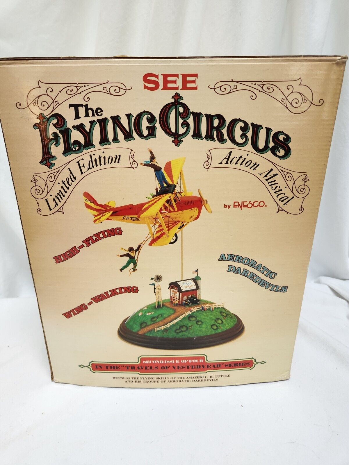 Enesco Limited Edition The Flying Circus Music Box with COA EN3216