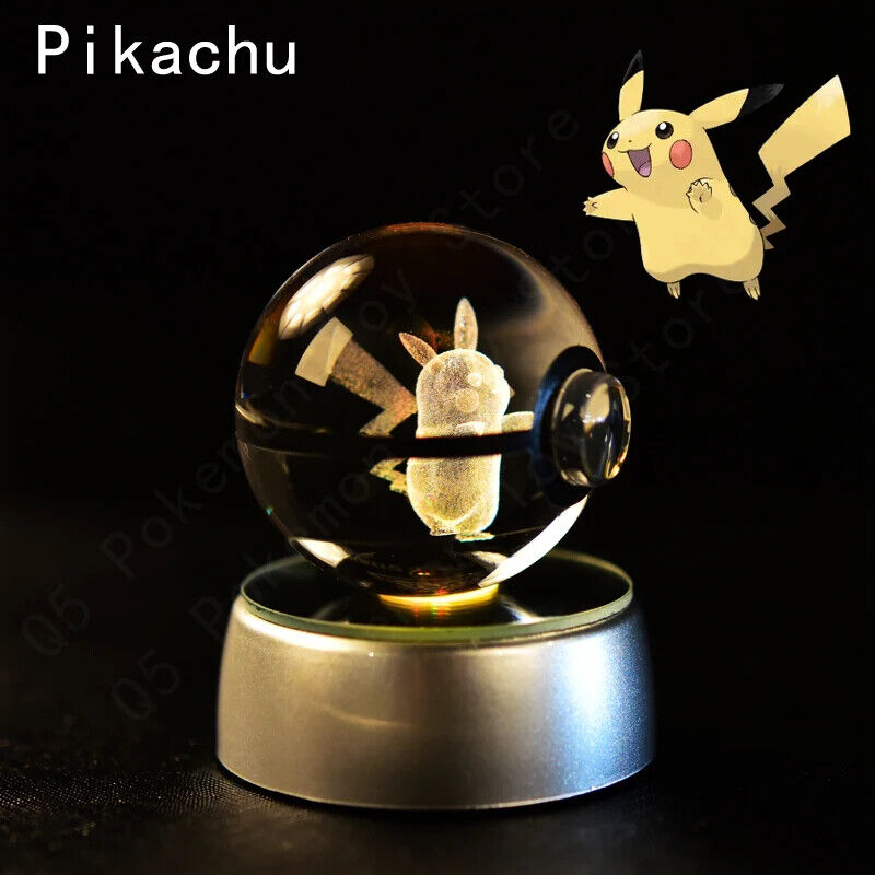 Pokemon 3D Crystal Ball Lamp