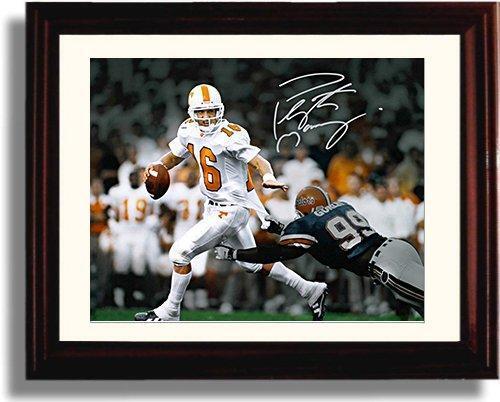 Framed 8x10 Peyton Manning Autograph Promo Print - Tennessee Volunteers