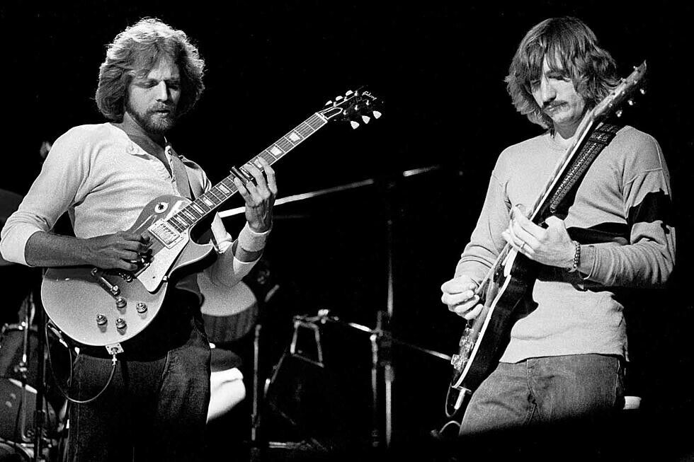 The Eagles Don Felder  Joe Walsh  11x17 Photo Poster