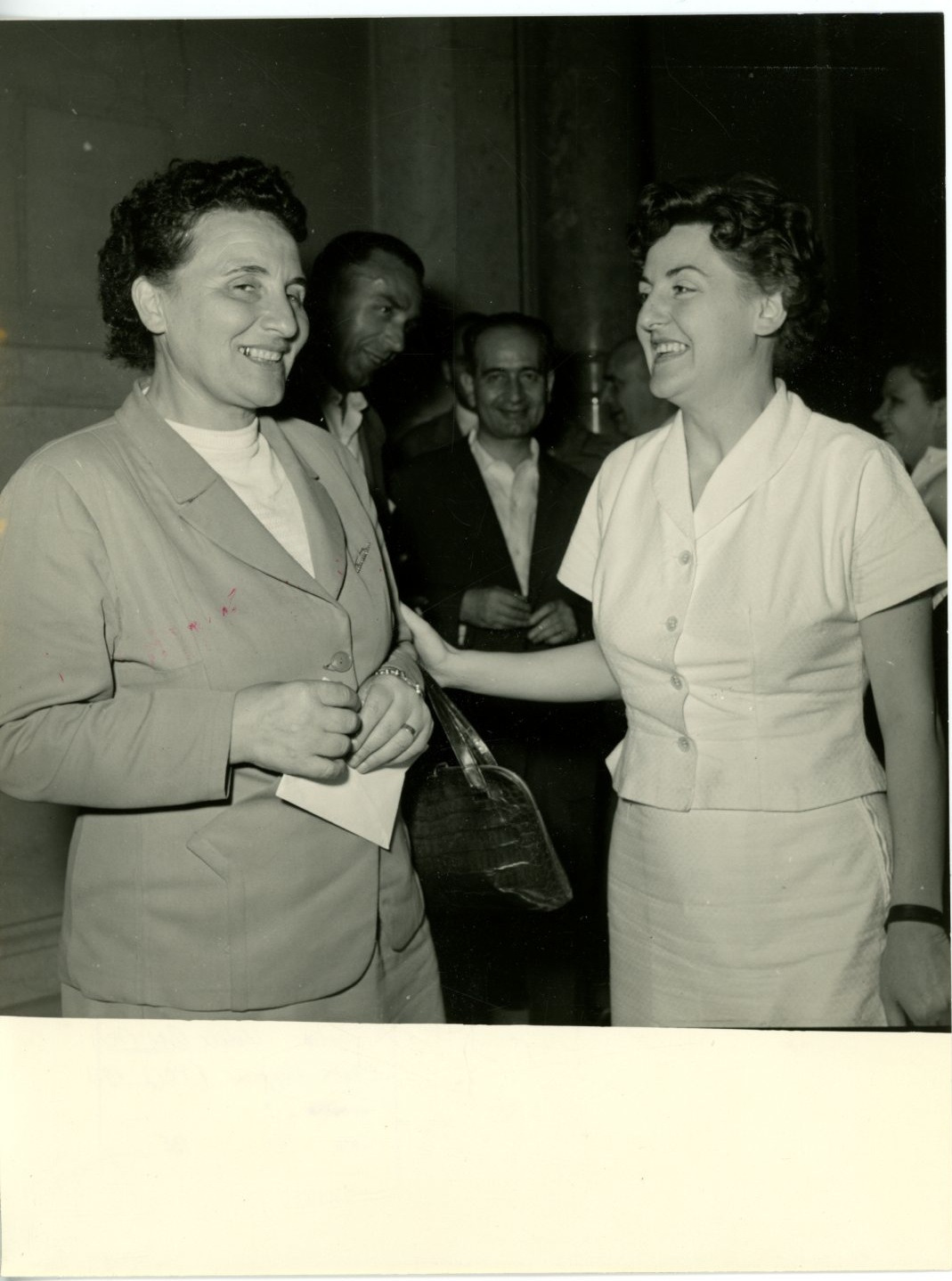 Vintage Carla Capponi e Adele Bei 18x19 Silver Print circa 1953 