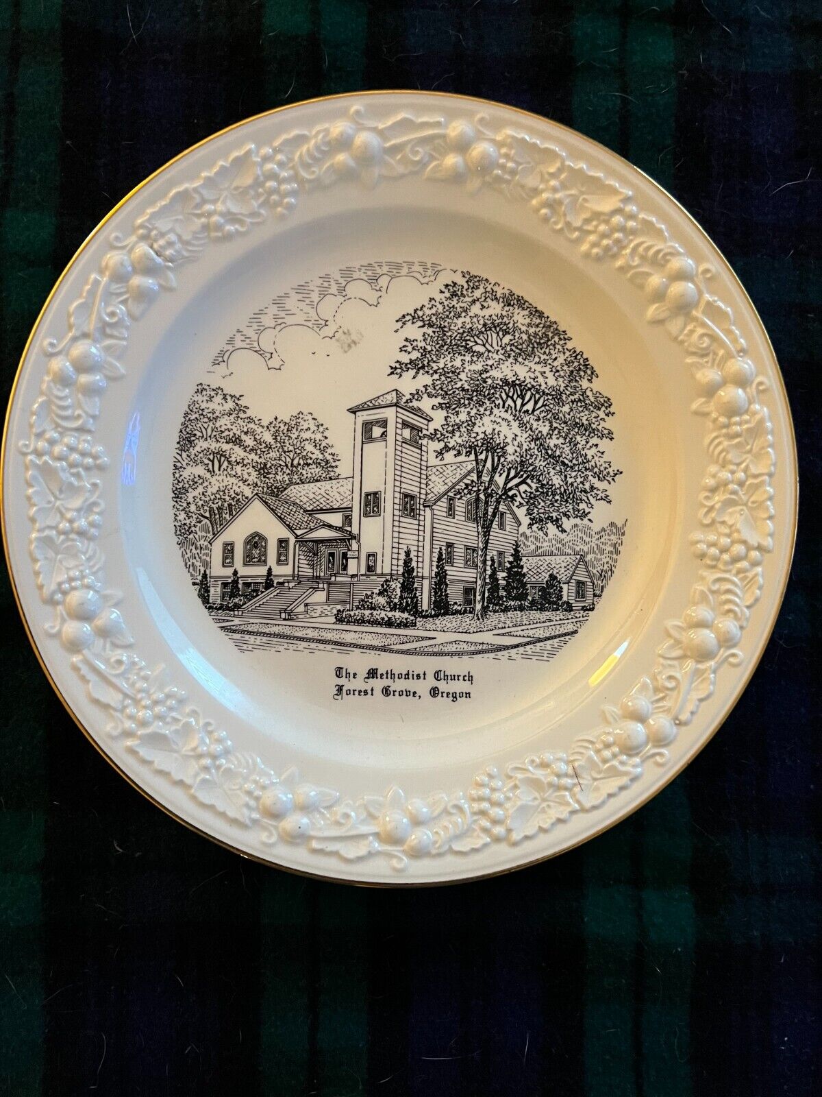 VNTG Collector Plate The Methodist Church Forest Grove, Oregon 10”