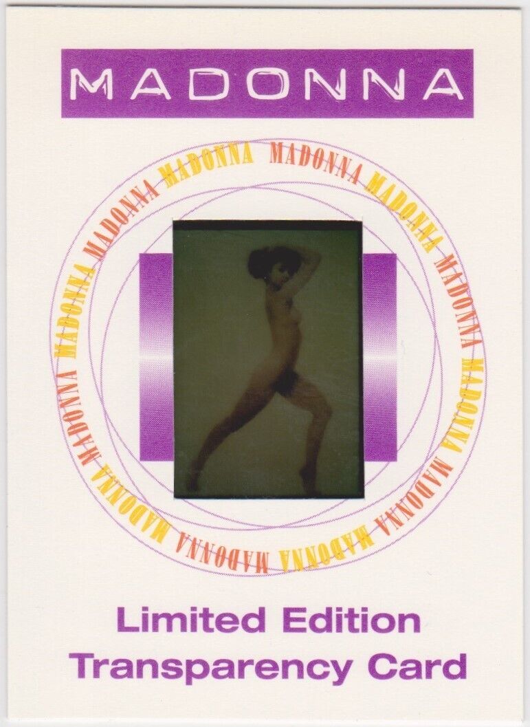 MADONNA LIMITED EDITION TRANSPARENCY CARD WITH 35mm TRANSPARENCY # 1 of 1