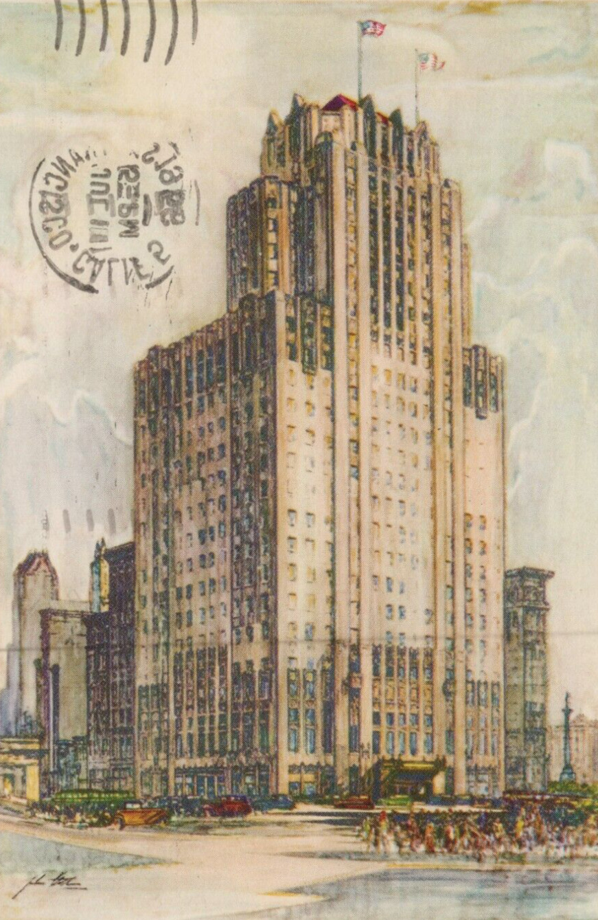 Hotel Sir Francis Drake in San Francisco CA White Border Vintage Post Card