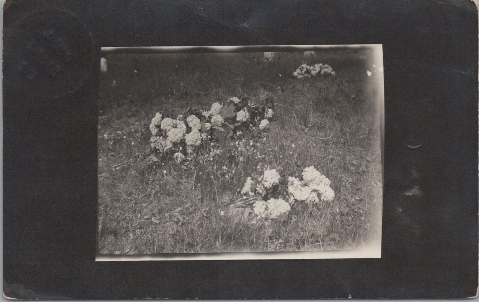 RPPC Postcard Grandmother's Grave Decoration Day 1912